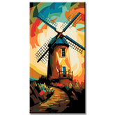 Paint by Numbers Painting Old Windmill
